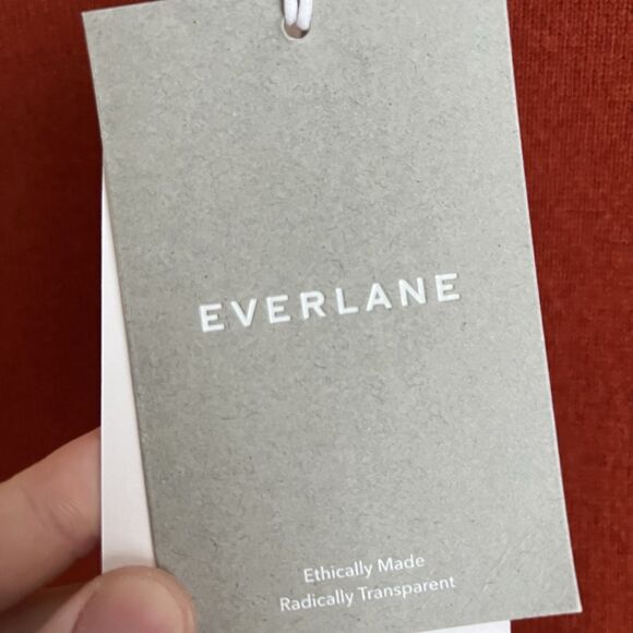 Everlane Women’s The Boxy Turtleneck in Cashmere Size XS Orange - Picture 4 of 9